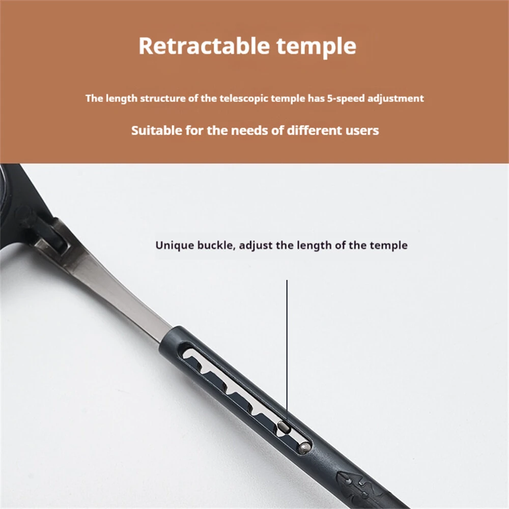 (image for) Folding Portable Hang Neck Magnetic Reading Glasses Lightweight Anti-blue Light HD Eye Protection Presbyopia Glasses