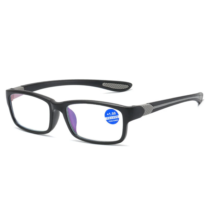 (image for) Ultralight Sports Reading Glasses Anti-blue Light Eyewear Glasses TR90 Frame Presbyopia Eyeglasses for Men Women